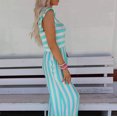 thumbnail image 5 of IROINNID Sleeveless Jumpsuit For Women Full-Length Striped Jumpsuit Casual Wide Leg Pants Jumpsuit, 5 of 9