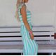thumbnail image 5 of Pijama de mono con estampado de rayas de diamantes para mujer Pantalones de pierna ancha informales Fridja  alkflakhf37081, 5 of 9