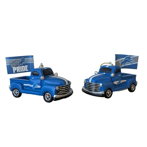 Detroit Lions Hangable 3" Rally Truck Two-Piece Statue Set