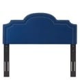 thumbnail image 6 of Headboard, Nailhead, King California Size, Blue Navy, Velvet, Modern Contemporary, Mid Century Bedroom Master Guest Suite Room, 6 of 9