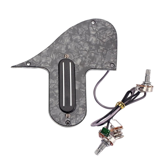 Pickguard de guitarra de mandolina Durolina Sunnimix A500K B500K con Potenciómetros y conector de 6.35mm