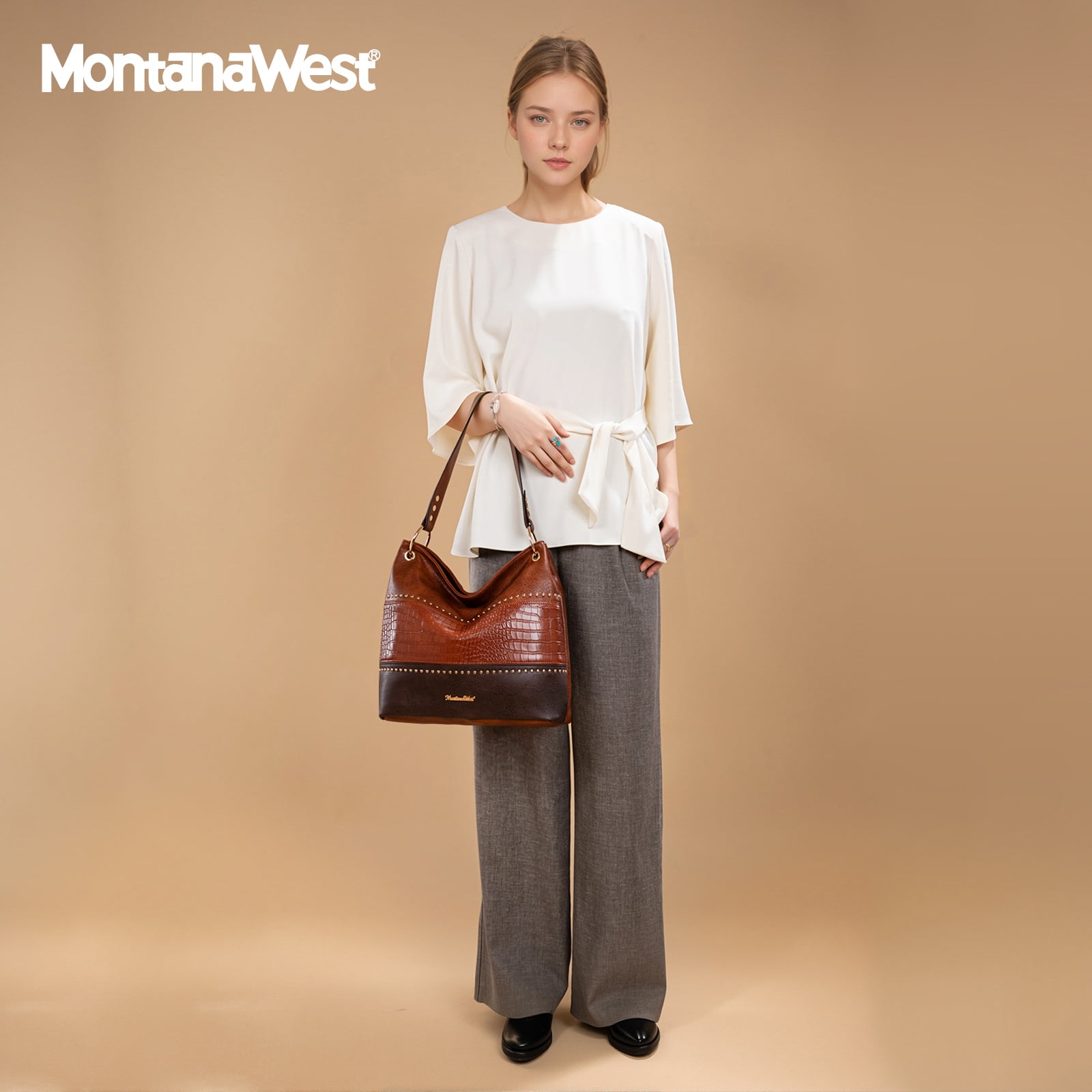 Montana West Hobo Bag Purses and Handbags for Women Top Handle Handbags with Zipper