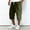 Army Green01, variant on Dwelliawo Corduroy Men's Capri Pants Cargo Long Shorts Summer Capri 3/4 Pants Multi-Pockets Long Shorts Lightweight Hiking Elastic Waist Below Knee Pants Navy XL
