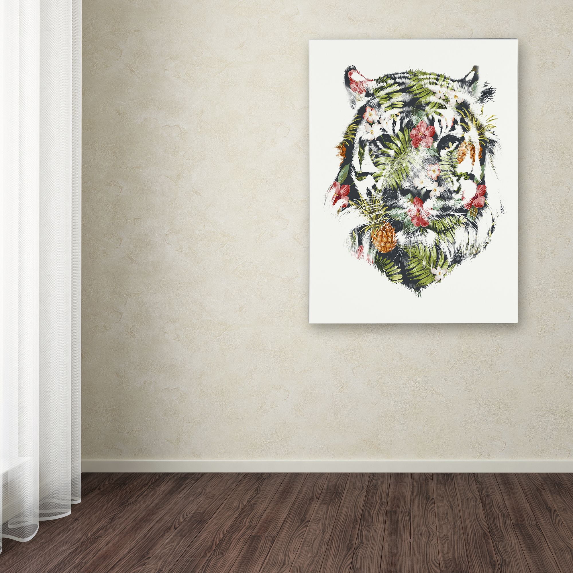Tropical Tiger' Canvas Art by Robert Farkas
