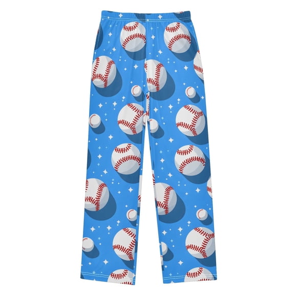 joogoo Baseballs Pajama Pants Pj Bottoms Sleepwear Lounge L