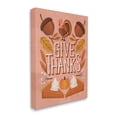 thumbnail image 3 of Give Thanks Botanical Pumpkin Desserts Holiday Graphic Art Gallery Wrapped Canvas Print Wall Art, 3 of 7