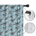 thumbnail image 4 of Blackout Kids Curtains,Blue Dinosaur Skeletons Pattern Childrens Insulated Curtains Set Of 2,Bedroom Essentials,Toddler Room Decor 42"x54", 4 of 5