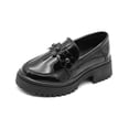 thumbnail image 4 of Zapato Mocasín Escolar Yuyin Para Niña Formal Antiderrapante negro 19.5, 4 of 6
