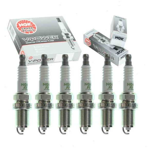 6 pc NGK V-Power Spark Plugs compatible with Isuzu Amigo 3.2L V6 1998-2000
