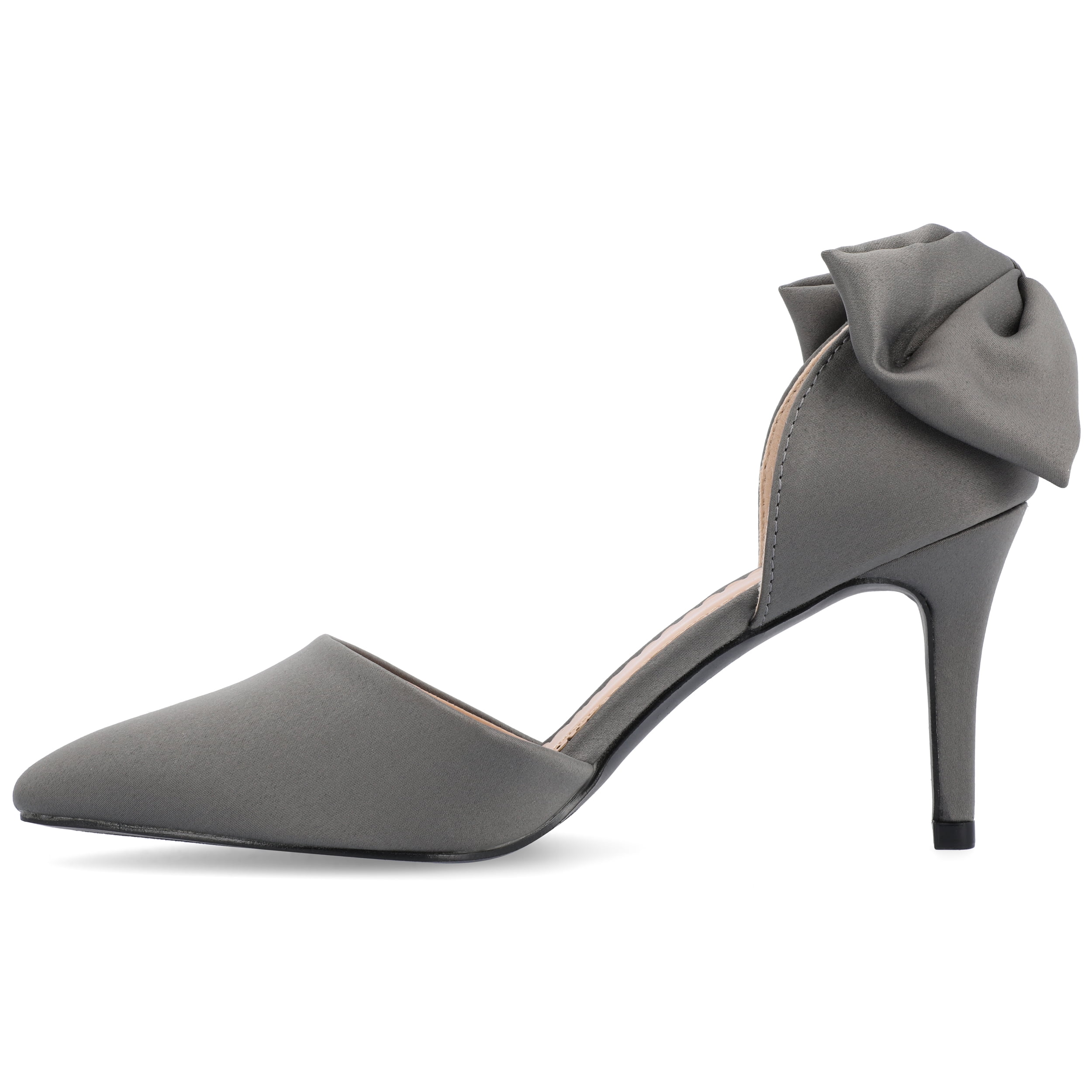 Journee Womens Tanzi Pointed Toe Mid Heel Evening Pumps