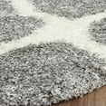 thumbnail image 4 of SAFAVIEH Montreal Vesela Geometric Diamonds Shag Runner Rug, Grey/Ivory, 2'3" x 5', 4 of 5