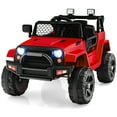 thumbnail image 1 of Patiojoy 12V Kids Ride On Car Electric Vehicle Jeep with Parental Remote Music Horn Headlights Slow Start Function Red, 1 of 10