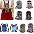 thumbnail image 2 of Mochila de malla para mascotas, transpirable, de camuflaje, productos de viaje para exteriores, bolsas para perros pequeños, gatos, chihuahuas, malla, 2 of 5