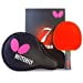 thumbnail image 3 of Butterfly B702FL Shakehand Table Tennis Racket | China Series | Powerful Carbon Blade and Rubber Combination with Racket Case | Recommended for Intermediate Level Players, 3 of 10