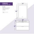 thumbnail image 2 of 30 in W x 20 in H x 18 in D Bath Vanity in Rich White with Cultured Marble Vanity Top in White with White Basin & Mirror, 2 of 3