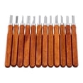 thumbnail image 4 of Juego de 12 cinceles para tallar madera a mano, para carpintería, herramientas de bricolaje, 4 of 11