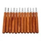 thumbnail image 1 of Cuchillos para tallar, 12 Uds., cúter para grabar en madera, cuchillas para tallar madera, juego de cuchillos cincel, calidad en la que puede confiar, 1 of 11