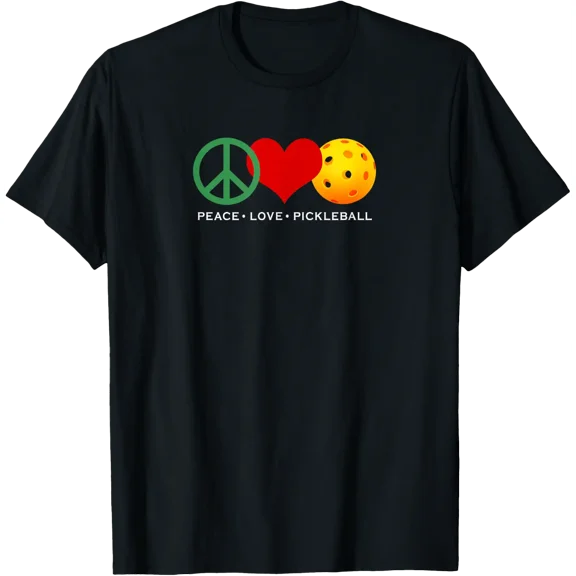 Peace, Love & Pickleball | Men & Women | I Love Pickleball T-Shirt Size S-5XL