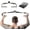 BLACK, variant on LAT Pull Down Bar Set with 360° Rotatable Handles, LAT Pulldown Attachments for Whole Back Training, Heavy-Duty Locking LAT Pulldown Bars for Home Gym Cable