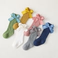 thumbnail image 2 of Newborn Baby Knee High Socks For Girls Toddler Kids Bows Ruffle Anti Slip Spanish Winter Warm Infant Cute Sock with Grips, 2 of 6
