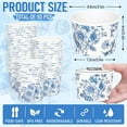 thumbnail image 2 of 50 Pcs Blue Floral Snack Cups Chinoiserie Flower Disposable Bowls 9oz Blue and White Ice Cream Paper Cups Dessert Bowls for Sundae Frozen Yogurt Soup Wedding Birthday Holiday Party Supplies, 2 of 4