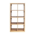 thumbnail image 6 of 8 Cube Bookcase, Modern Display Shelf, Wood Open Bookshelf with Anti-Tipping Device, Horizontal Cubby Storage Organizer, Shelf Unit for Bedroom, Living Room, Home Office, 6 of 9
