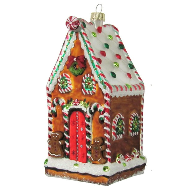 Christmas by Krebs Tasty Decorated Gingerbread House Glass Holiday ...
