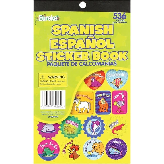 Spanish Sticker Book by Eureka