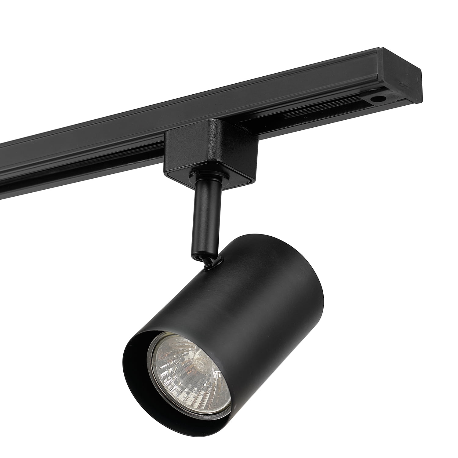 Globe Electric Industrial Style 4-Light 56" Matte Black Track Lighting Kit