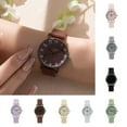 thumbnail image 3 of TNOBHG Student Wristwatch Student Quartz Watch Round Dial Adjustable Silicone Strap Candy Color No Delay Time-checking High Accuracy Lady Wristwatch Dating, 3 of 8