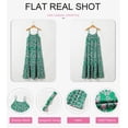 thumbnail image 5 of Vestido maxi de verano boho sin mangas verde talla mediana Dokotoo, 5 of 5