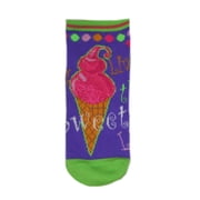 Mixit Women's No Show Socks in Assorted Colors & Themes, 6 Pair (Sock Size: 9-11)