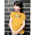 thumbnail image 2 of Love Yellow Daisy T-Shirt Juniors -Image by Shutterstock,  Large, 2 of 4