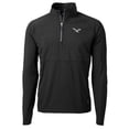 thumbnail image 2 of Men's Cutter & Buck Black Philadelphia Eagles Adapt Eco Knit Hybrid Recycled Quarter-Zip Pullover Jacket, 2 of 3
