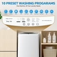 thumbnail image 4 of Portable Washing Machine, 1.06 cu.ft Compact Automatic Washer and Dryer with LED Display,10 washing modes for Apartment, RV, Dorm, Home, White, 4 of 6