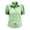 Green, variant on Casual Tops for Women Summer Collared Short Sleeve Plaid Blouse Puff Sleeve Button Front Fashion Top Fitted Plaid Checkered Shirt (Dark Blue,XXL)