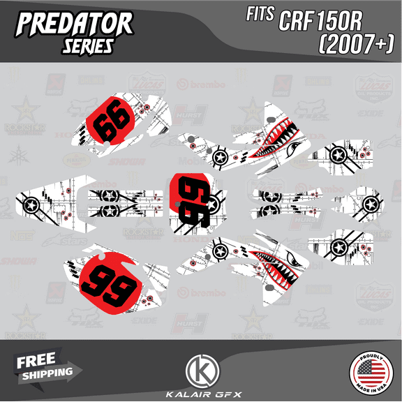 Kalair GFX Graphics Kit for Honda CRF150R (2007-2023) Predator Series