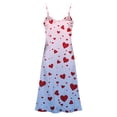 thumbnail image 4 of Censtreet Womens Sleeveless Nightgown Summer Full Slip Nightshirt Print Nightwear Full Length Loungewear Soft Nightdress, 4 of 8