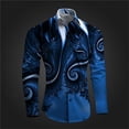 thumbnail image 3 of Las más nuevas camisas de manga larga con estampado 3D para hombres, ropa vintage con botones de solapa, camisas casuales de alta calidad, ropa de calle para hombres, 3 of 4