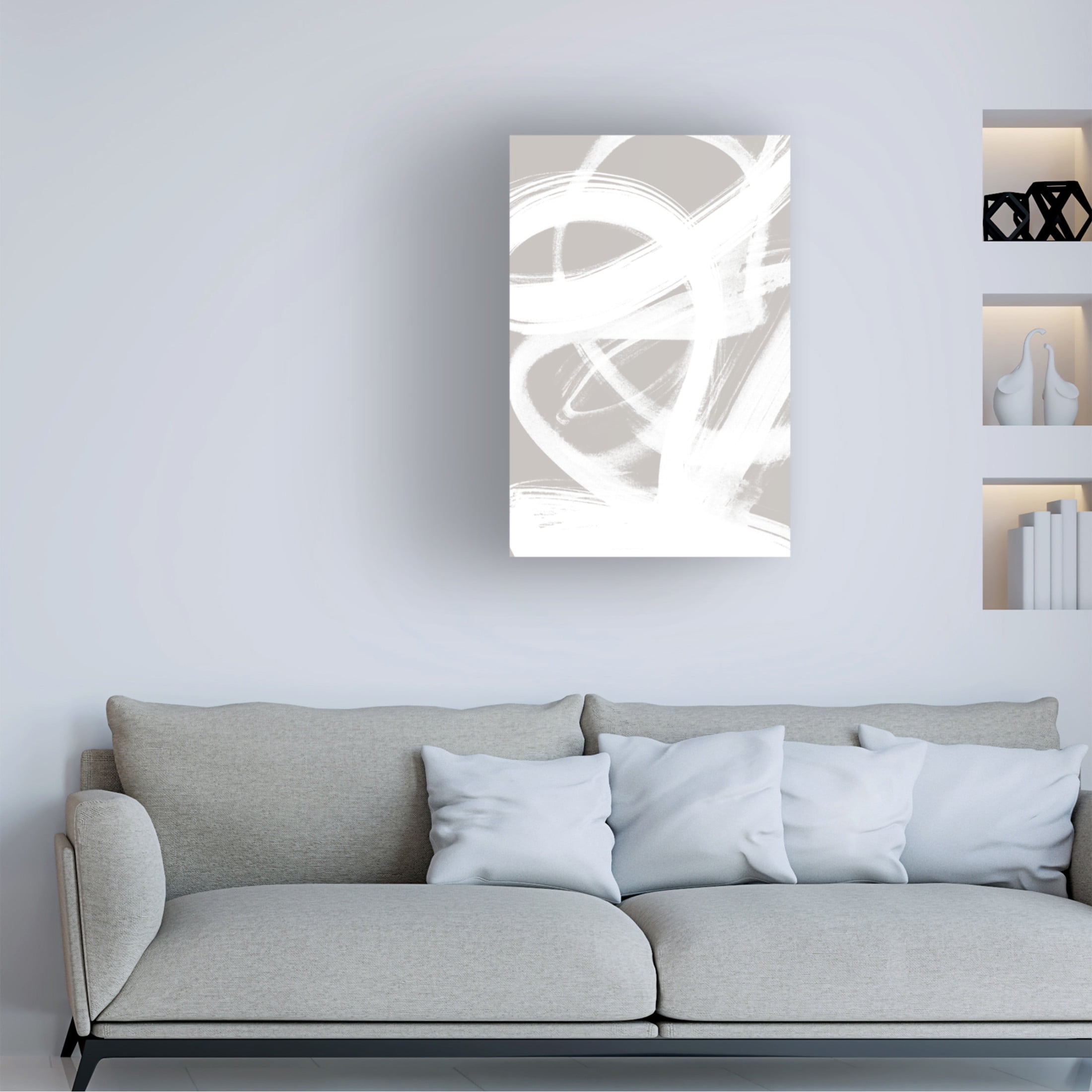Trademark Fine Art Mareike Bohmer Abstract Brush Strokes 6 Canvas Wall Art