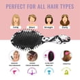 thumbnail image 7 of Black Halloween White Ghosts Hair Brush,Girls Detangling Hair Brush,Glide Through Tangles with Ease for Wet & Dry Hair,8.8"X2.8", 7 of 7