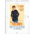 thumbnail image 5 of Art.com I Want You for the Navy Art Print by Howard Chandler Christy, White Frame Wall Art, 21" x 29", 5 of 5