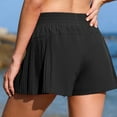 thumbnail image 5 of charmo essentials Womens Water Resistant Bathing trunks High Waisted Board Shorts with Pockets, 5 of 6
