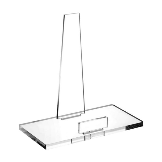 Soporte acrílico para exhibir con decoración versátil de base elegante soporte de fotos transparente para la oficina de de arte de la sala de