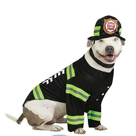 fun world costumes party pooch fire chief pet costume for medium sized dog