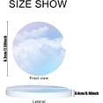 thumbnail image 2 of Car Coasters 2 Pack Stone Cup Holder Sun and Cloud Pastel Color Absorbent Drink Car Coaster Ceramic Set Small Cup Coasters, 2 of 6