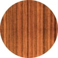 thumbnail image 1 of Ahgly Company Indoor Round Abstract Orange Modern Area Rugs, 3' Round, 1 of 4