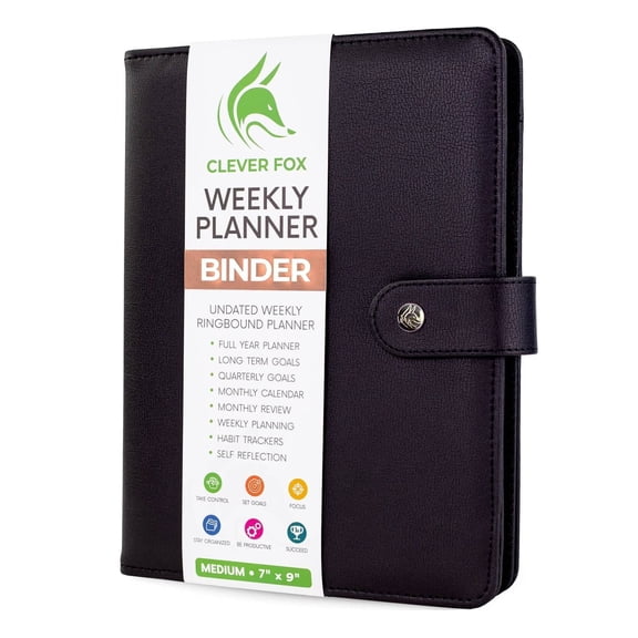 Clever Fox Weekly Planner Binder & Appointment Book