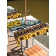 thumbnail image 2 of Outdoor Tablecloth with Umbrella Hole for Patio/Picnic/Party/Camping, Sunflowers Truck Waterproof Table Cloth Square Cover Washable, Country Botanical Blooms Floral Butterfly (54"x 54"), 2 of 8
