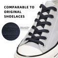 thumbnail image 4 of 3pair Double Layer Flat Shoe Laces Dark Blue for Sneakers Adults Kids 24-72 Inch, 4 of 7